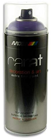 Motip Carat Art Spray Paint - Blueberry Violet. 400ml.