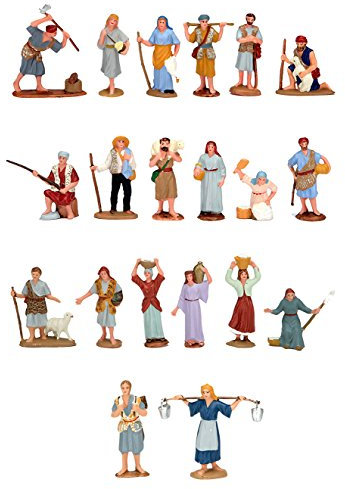 Belenes Puig Juego 6 pastores colección Clasico 7cms, Plastico, Multicolor, 21x14x13 cm
