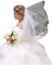 Unbekannt Schleier Brautschleier 2 Lagen IVORY 2-lagig Perlen Hochzeit Braut NEU