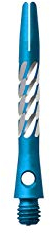 Unicorn Einhorn Premier Aluminium Dart Schäfte – Spirale Diamant Stiele – 1 Set (3), AM1036, Blau, Kurz