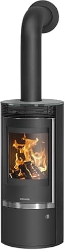 Oranier 5793 51 Rota Top 2.0 Kaminofen Stahl Schwarz mit Glas-Abdeckplatte/A+
