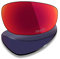 Mryok OO9099 Verres de rechange pour Oakley Split Jacket. Options - Rouge - Taille Unique