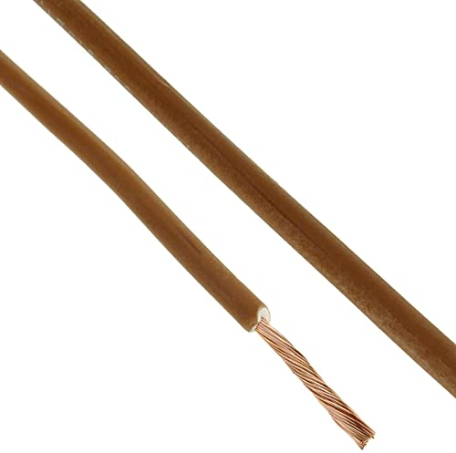 BeMatik - Kabel Elektrischen Draht Einpoliges LSHF 200 m braun 2.5 mm