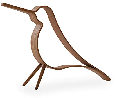 Cooee Design - Woody Bird - Skulptur, Dekofigur - Vogel - Eichenholz Furnier - Maße (LxBxH): 31 x 6,5 x 20 cm