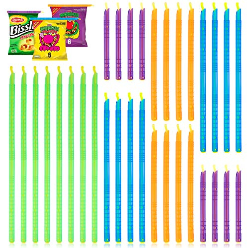 32PCS Clip Fermeture Sachet Pinces Réutilisables, Polypropylène (PP) Alimentaire D'étanchéité Clips Multicolore pour sceller les sacs alimentaires, la Cuisine, la Maison