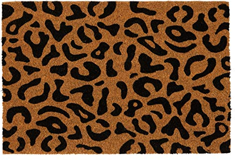 Nicola Spring Coir -Türmatte - 60 X 40cm - Leopard