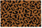 Nicola Spring Coir -Türmatte - 60 X 40cm - Leopard