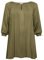 KAFFE CURVE Tunika KCami Damen Tunika 3/4 Arm Casual Rundhals Shirt Große Großen Grape Leaf 46