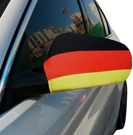Sonia Originelli Außenspiegelfahne Autoflagge Überzug Bikini Fussball Fanartikel Anfeuern EM WM, Farbe: Deutschland, Germany