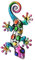 Grenadine Boutique - Salamandre en Métal Gecko Multi-Couleurs
