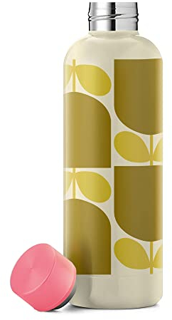 Orla Kiely Stainless Steel Water Bottle Hot/Cold Block Flower 500ml Capacity