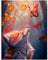 Eckige Steine DIY 5D Diamant Malerei Kit Fuchs und Schmetterling 40x50cm Square Diamond Painting Full Groß Kristall Strass Stickerei Kreuzstich Arts Craft Gemälde Malen nach Zahlen für Wanddekoration