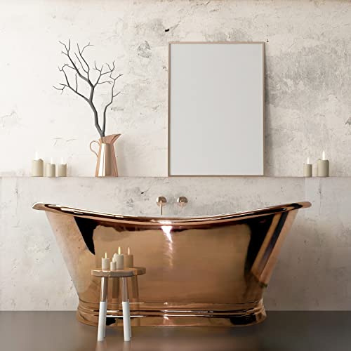 BC Designs Boat Traditional Freestanding Bath Double Ended Copper 1500 x 725mm