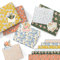Papierdrachen Geschenkpapier für Muttertag - 6 Bögen Geschenkpapier (60x40cm) in 6 verschiedenen Designs - mit 5m Baumwollschnur - Valentine Floral - Set 02