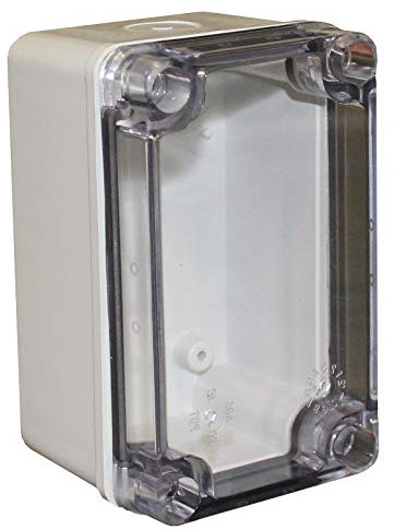 CHDX6-223C Gehäuse, Mehrzweckgehäuse, PC, Grau/Transparent, Kunststoffgehäuse, Boxen und Koffer, 1 Stück