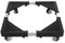 HQO LOVL Mini soporte para nevera con 4 ruedas de bloqueo de 17.7 a 25.6 pulgadas, base de soporte ajustable para lavadora, para muebles, soporte portátil para secadora de refrigerador (negro)