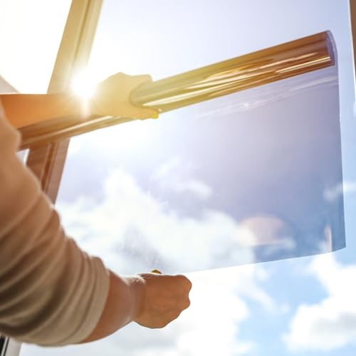 COMODITY WINDOW FILM. Láminas para Cristales de Ventanas con Efecto Espejo. Vinilos Efecto Espejo para Ventanas, Protección UV, Protección Infrarroja. Lámina Adhesiva (50 x 200 cm)