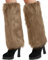 Nanxson Damen Stulpen Lange Furry Fuzzy Beinwärmer Strümpfe Winter Warm Beinlinge Stulpe TTW0034 (Khaki)