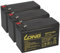 Batterie UPS compatible avec AEG Protect C 1000 2 x 12 V 7,2 Ah AGM Plomb