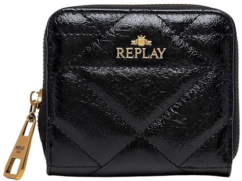 Replay Damen Portemonnaie Klein, Schwarz (Black 0098), OneSize