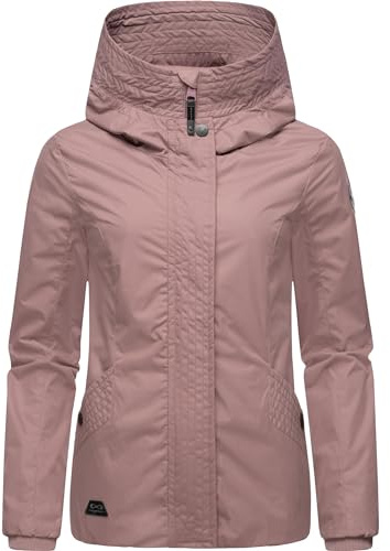 Ragwear Damen Übergangsjacke leichte wasserdichte Jacke kurz mit Kapuze Vannesa XS-6XL