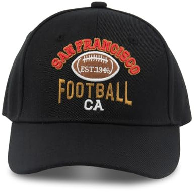 gkmaolt American Football Cap Hat Klassische Bestickte Baseballmütze Kappe Baumwolle Hut für Männer Frauen Teenager Cap Verstellbar, Black-casa2, 8