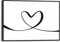 REINDERS Gerahmtes Bild, Heart Lines, Schlafzimmer, Poster, Wanddeko, Room Decor, MDF, Schwarz-Weiß, 20x30cm