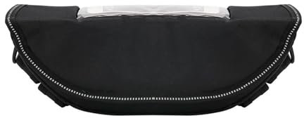 BOLNEY Leder schwarz WASSERDICHT LANGLEBIG EINFACHE INSTA Für Aprilia Tuareg 660 Tuareg660 Motorradzubehör wasserdichte Tasche Aufbewahrung Lenkertasche Reisewerkzeugtasche(1)