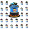25 Stück Monster Truck Cupcake Tops, Kindergeburtstag Party Supplies, Auto Tortendeko, Happy Birthday Cake Topper, für Kinder Geburtstag Zubehör, Geburtstagsfeier, Baby Party