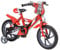 Baroni Toys Rotes Kinderfahrrad mit gepflasterten Rädern, Klingel, dekorativem Schild und Stützrädern inklusive, Sportfahrrad für Kinder aus Stahl, Fahrrad für Kinder von 4 bis 7 Jahren, Größe 14 Zoll