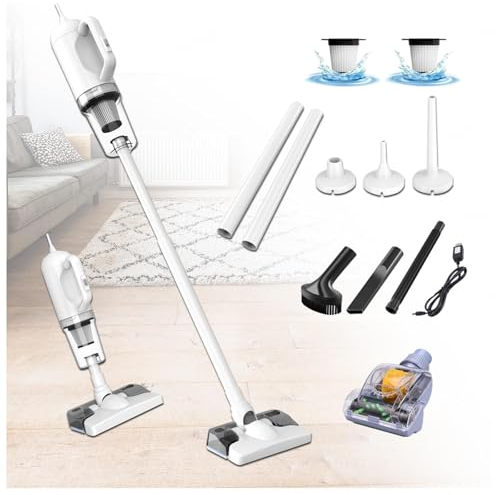 MeLtor Aspirateur Balai Laveur sans Fil 5 en 1 Compact - Léger, 35Min Autonomie, Aspirateur Laveur sans Fil pour Sol Dur Tapis Poils d'animaux Voiture