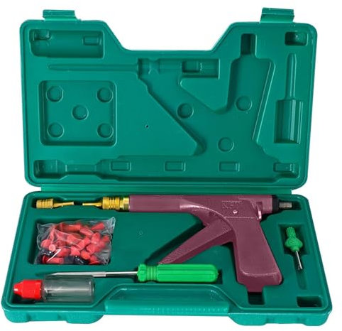 ALI2 Tubeless Tire Puncture Repair Kit, Puncture Repair Kit to Fix Punctures and Plug Flats Patch Kit for Motorcycle, Truck, ARB, ATV, Tractor, RV, SUV, Trailer