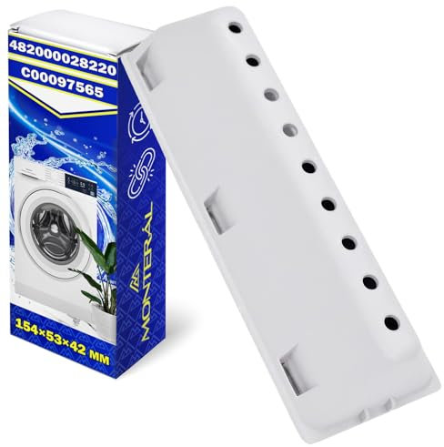 Costola del Tamburo del Lavatrice 154x53x42 mm con Codice Originale C00097565 C00097565 482000028220 per Indesit per Ariston per Whirlpool - Garanzia di 10 Anni - MONTERAL