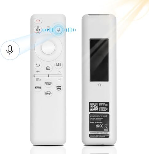 Mando a distancia de repuesto para Samsung, BN59-01432A con carga solar por voz para Samsung Smart TV, mando a distancia universal para Samsung TV, compatible con Samsung 2021-2022 Smart TV