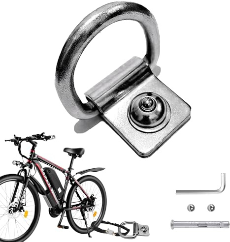 XSQD Fahrrad Wandanker, Bodenanker Motorrad, Diebstahlschutz, Mit Stahlkugeln, Schlüsseln Und Bohrbutten, Verwendet, Um Bodenanker Verriegelungspunkt Von Fahrrädern, Motorrädern Und Rollern