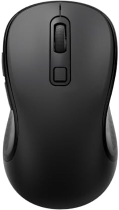 INFINMIND L123 Wireless Mouse, 2.4G USB+2 Bluetooth Multi-Device Mouse. | Programmable Button, Silent Click, Anti-Slip Rubber, 4 Level DPI for Computer, Laptop, MacBook, iPad.