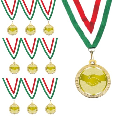 Hole Gadget | Stock Medaglie Personalizzate Premiazioni Sportive da 3,2 cm con Laccetto Medaglia Personalizzabili in Metallo con Stampa Personalizzata, Sport | 23.00.32.AM