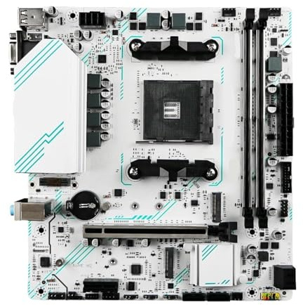 Compatible avec la Carte mère de Jeu AM4 Micro-ATX avec chipset B550, Prise en Charge USB 3.2 et M.2 NVMe