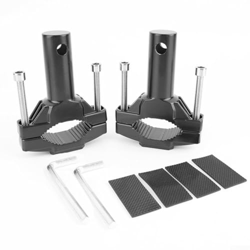 CNC Motorcycle Fork Mount Headlight Holder 20-54 mm Aluminium Alloy Black for Fog Light Bikes (Set of 2)