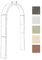 CLP Arco a Rosa Anna I Supporto per Arrampicata in Ferro I Arco per Arrampicata in Stile Country Romantico, Colore:Antico Bianco