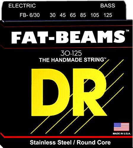 DR String FB6-30 Fat-Beam Jeu de cordes pour guitare basse