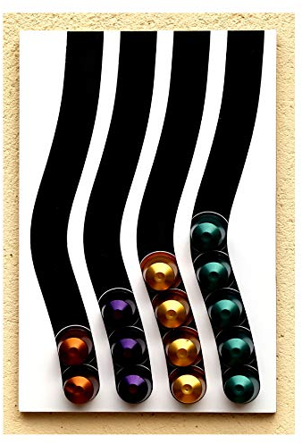Cafedeco distributeur porte capsules compatible nespresso 4N capacité 40 capsules, dosettes 33x21x1cm