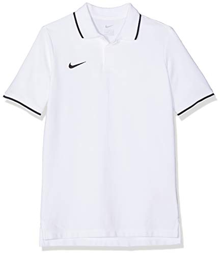 Nike Kinder Y TM CLUB19 SS Polo Shirt, Weiß (White/Black/100), Gr. M