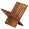 WOHNLING Porte-revues en Bois Massif Sheesham X-Form 31 cm Magazines Design de Stands Brochure Style campagnard Holder