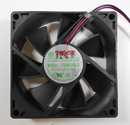 td8020ls 12 V 0,08 A Quiet 6DBA 80 mm x 20 mm 8 cm ventilador de refrigeración de 2 cables, fuentes de agua potable