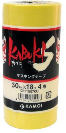 KAMOI Abklebeband (4 Rollen) 30 mm x 18 m [Kabuki-S] (Japan Import)