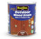 Rustins Quick Dry Outdoor Wood Stain Satin Teak 1ltr- Durable and Weather-Resistant Finish, Fast Drying, Vibrant Color for Decks, Fences, & Furniture, Available in Many Wood Shades