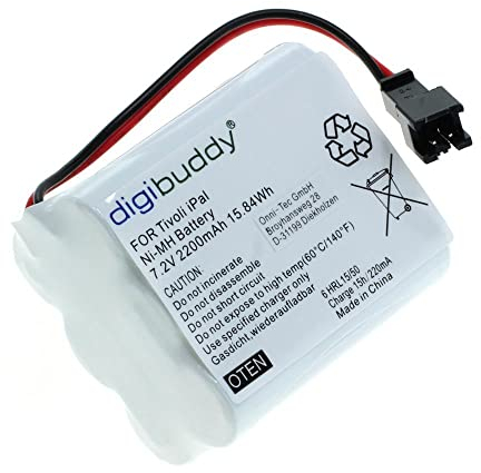 Digibuddy Akku, akku mit 2200mAh !!! für Tivoli Audio PAL / iPAL ohne Memory-Effekt NiMH