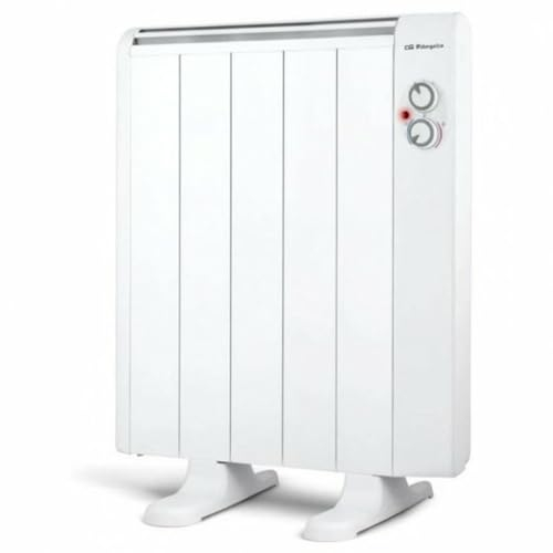 Orbegozo RRM 810 – Emisor térmico sin aceite, 5 elementos, 800 W, 2 niveles de potencia, color blanco