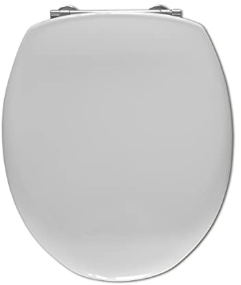 VitrA Bad 515188 WC-Sitz Sanimed 59 weiß mit Deckel Spezialbefestigung aus Edelstahl